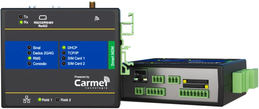 Industrial Gateway IoT da Carmel Tecnologia com suporte a 4G LTE, MQTT e Modbus