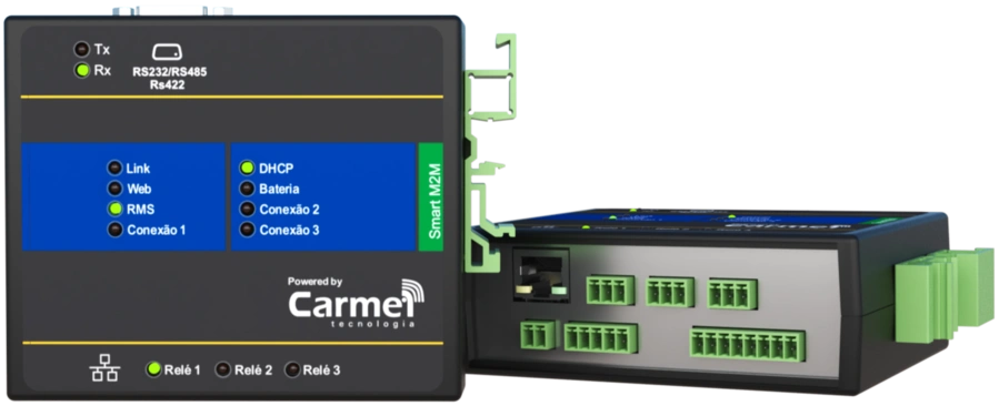 Industrial Gateway IoT da Carmel Tecnologia com suporte a 4G LTE, MQTT e Modbus